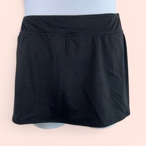 Lands’ End Women’s 14 Black Swim Skirt